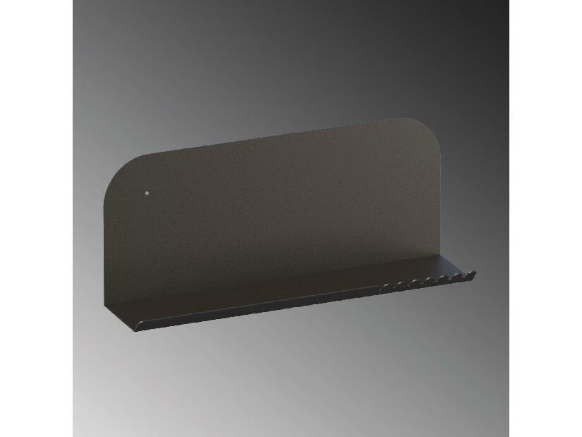 Nástěnná police Longoan 2 (černá)