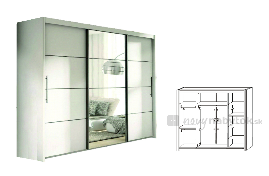 Šatní skříň Inova 2 P4RU4125