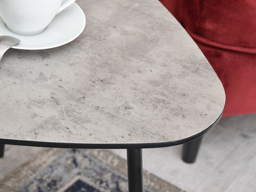 Konferenční stolek Petal Zest Xl (bílá + černá)