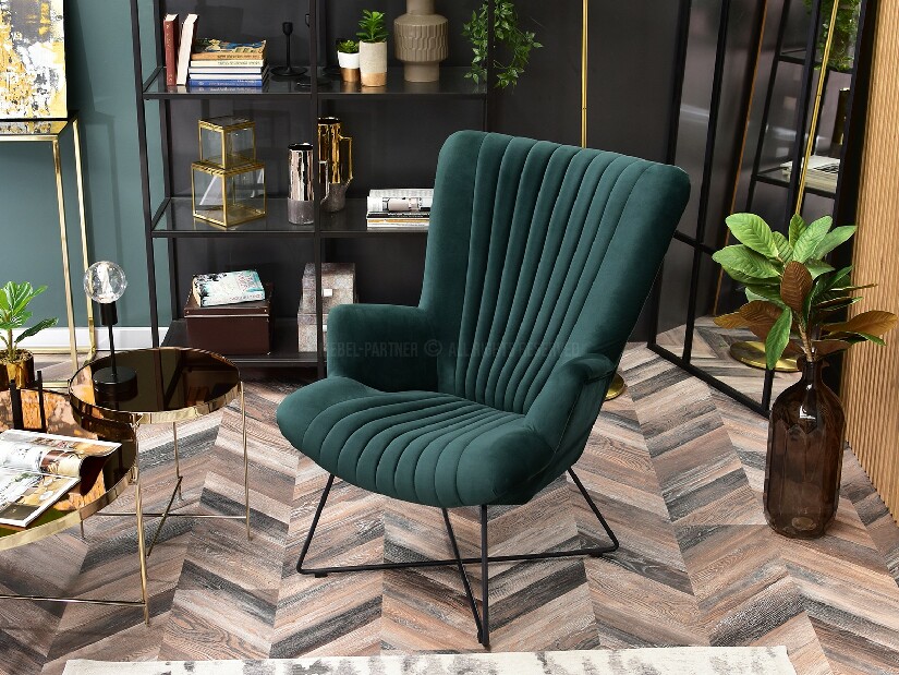 Relaxační křeslo Nuttshell (zelená + černá)