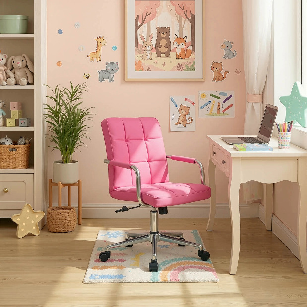  Dětská otočná židle Astronautic (růžová)