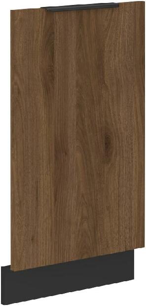 Dvířka na myčku nádobí Manana ZM 713x446 (korpus: černá matná + fronta: ořech okapi)