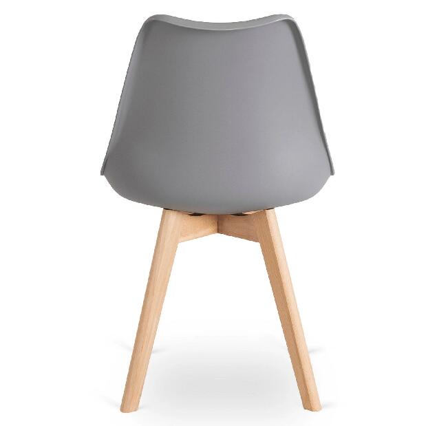 Jídelní židle Sospecho (šedá + dub)