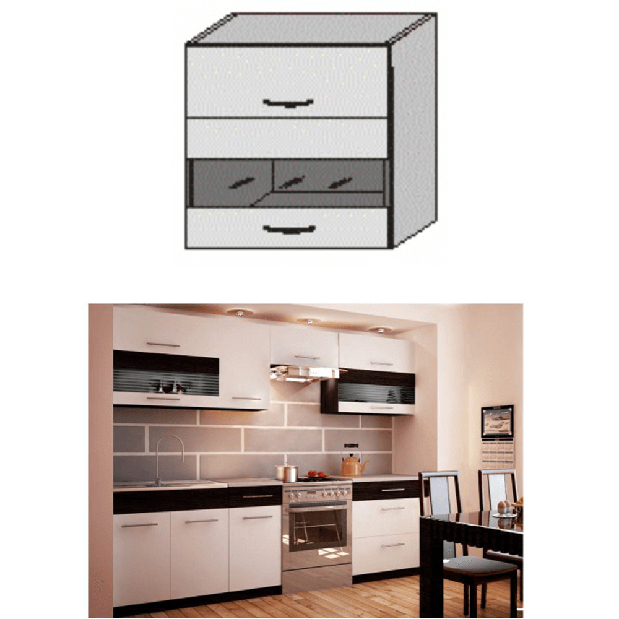 Horní kuchyňská skříňka OGW1-80 Igo