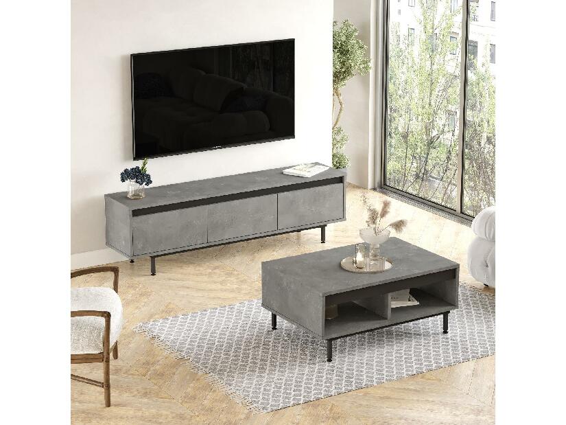 Sada nábytku do obývacího pokoje Levoretta 33 (šedá + černá)