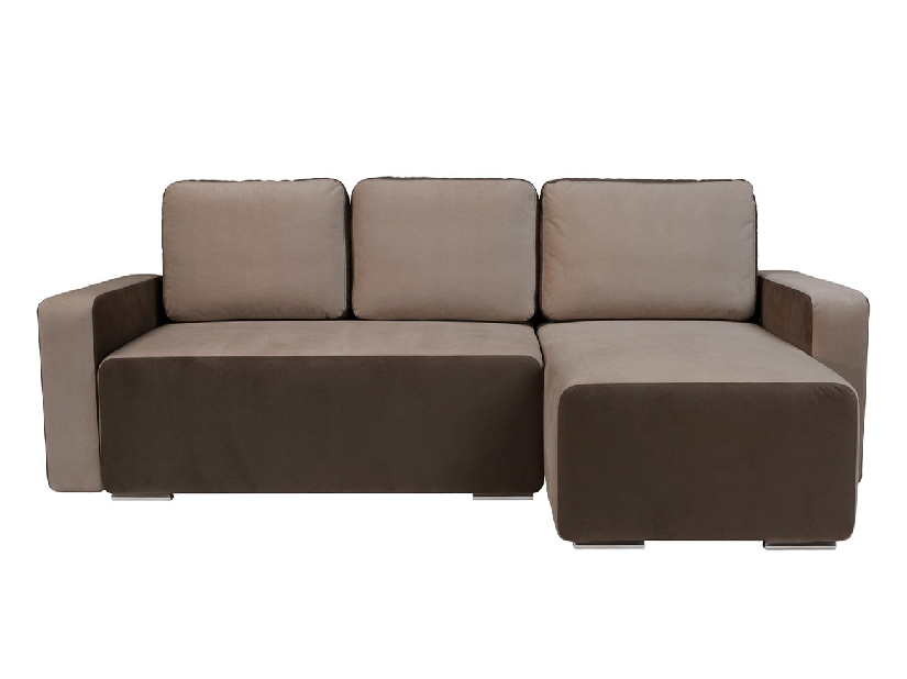 Rohová sedací souprava BRW Possi Lux 3DL.URC LED hnědá (L) (s osvětlením)