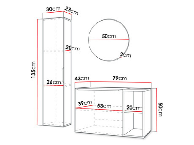 Koupelnová sestava Sonda I (kašmír)