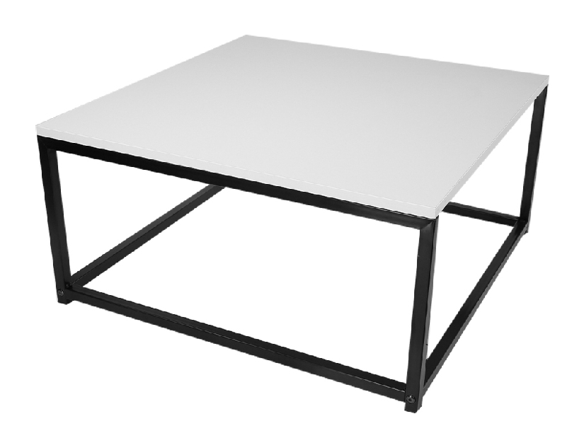 Set 2 konferenčních stolků Kastty typ 2 (bílá + černá)
