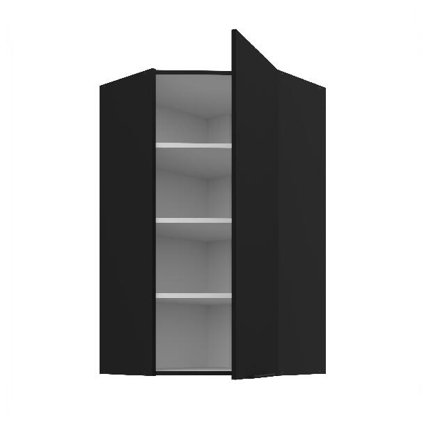 Horní rohová kuchyňská skříňka Sienla 60 60 GN 108 1F 45 (černá matná)