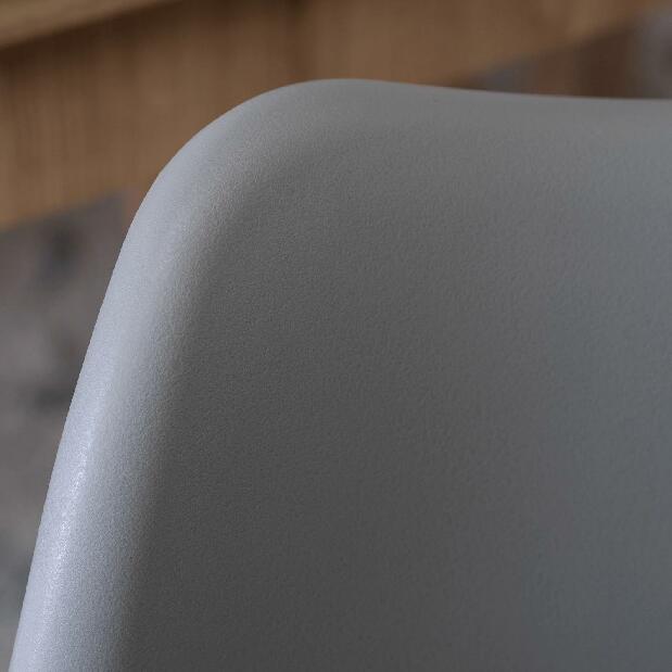 Jídelní židle Sospecho (šedá + dub)