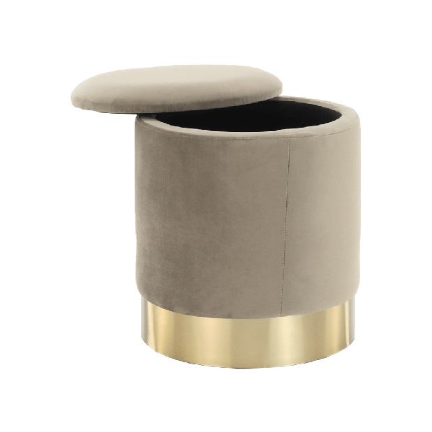 Taburet Annin (šedohnědá)