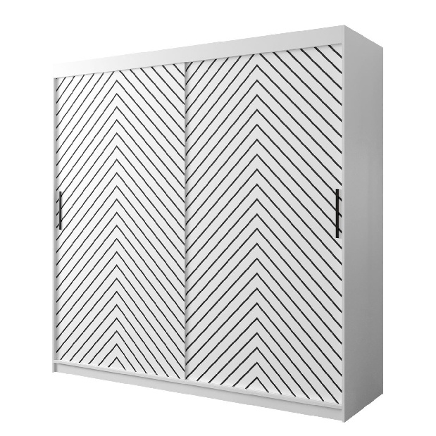 Šatní skříň Reforzarlas (černá + dub artisan)