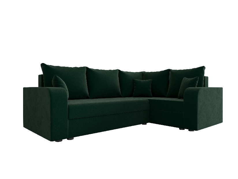 Rohová sedací souprava Harmony Plus (tmavě zelená) (P)