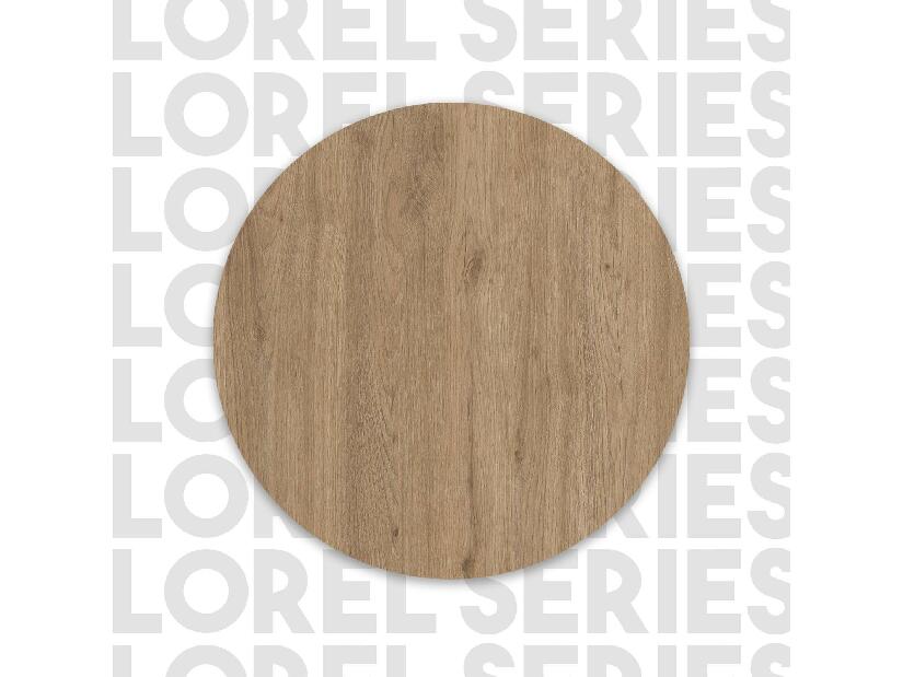 Manželská postel 200 cm Lomboretta 2 (bez roštu) (ořech)