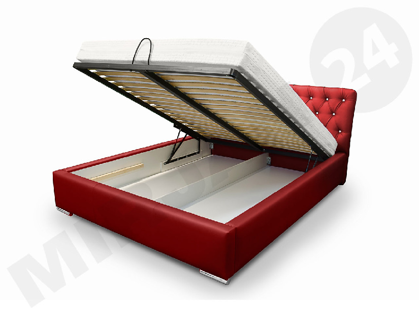 Kontinentální postel Enoa (černá) *bazar