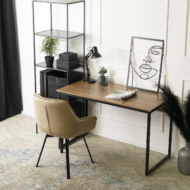 Psací stolek Regular (ořech + černá)