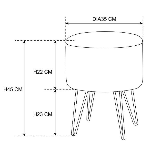 Taburetka Preciso (zelená)