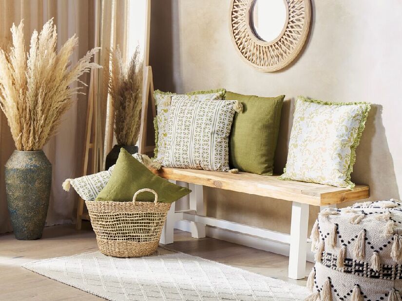 Ozdobný polštář 45 x 45 cm Sýri (zelená)