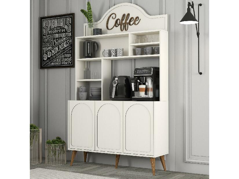 Příborník Lyantela 120 (krémová + ořech)