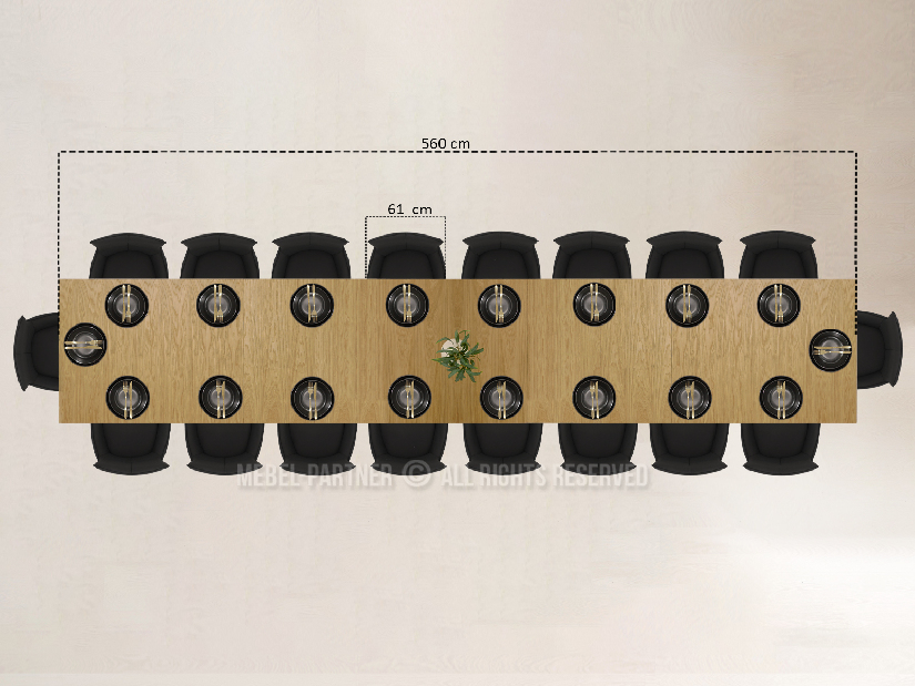 Jídelní stůl Conflictos (dub)