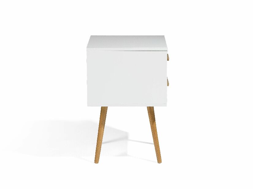 Noční stolek Alberta (bílá) menší (2 zásuvky) *výprodej