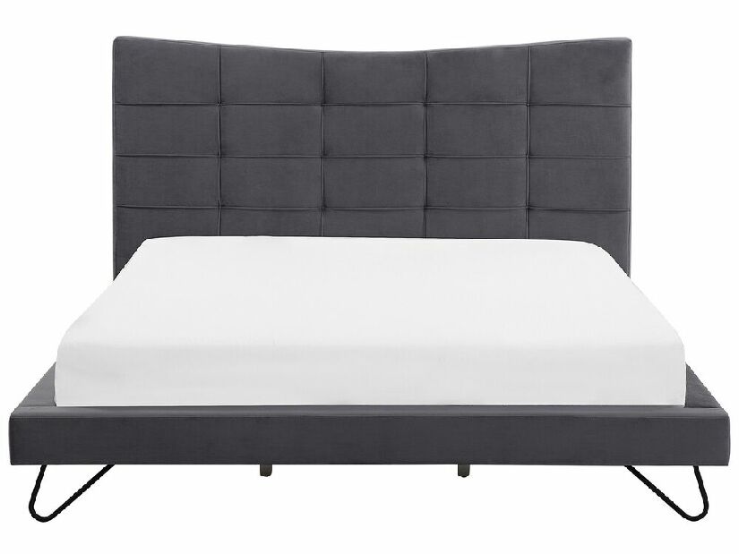 Manželská postel 180 cm LANEL (s roštem) (šedá)