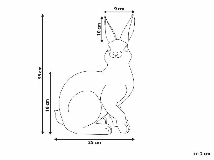 Dekorativní figurka Hadid (stříbrná)