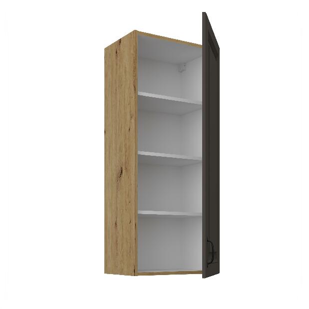 Horní kuchyňská skříňka Sheila 45 G 108 1F (korpus: dub artisan + fronta: grafit)