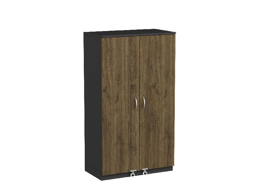 Šatní skříň Passek (antracitový ořech)