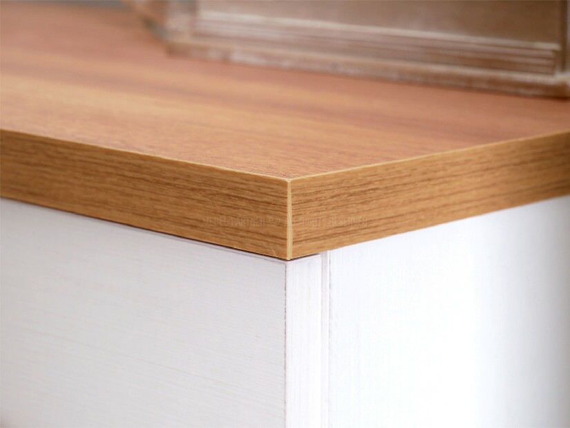 Noční stolek Balones BG15 (bílá + dub)