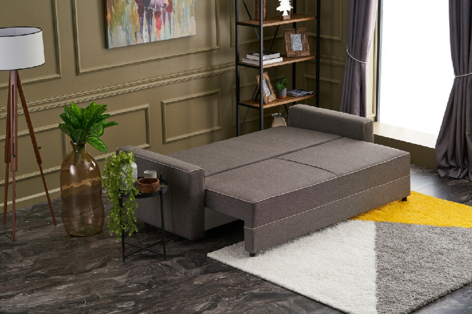 Pohovka trojsedačka Emilie (Hnědá)