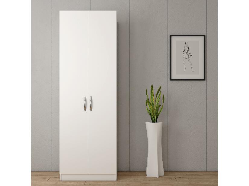Šatní skříň Franc 43 (bílá)