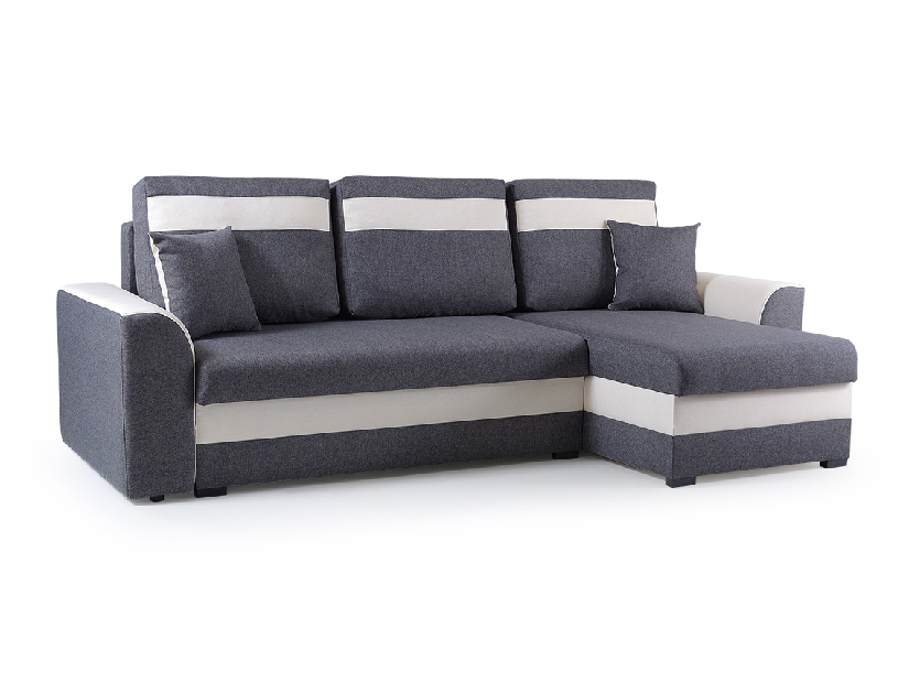 Rohová sedačka Maxtom (šedá + bílá) (P)