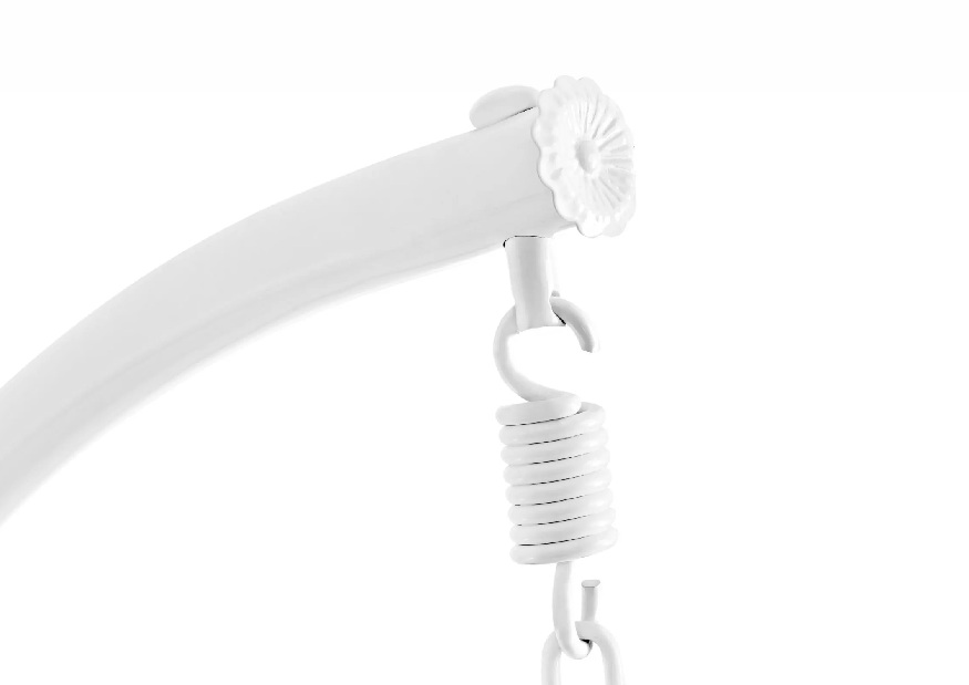 Závěsné křeslo Cleopatra (bílá + světle šedá)