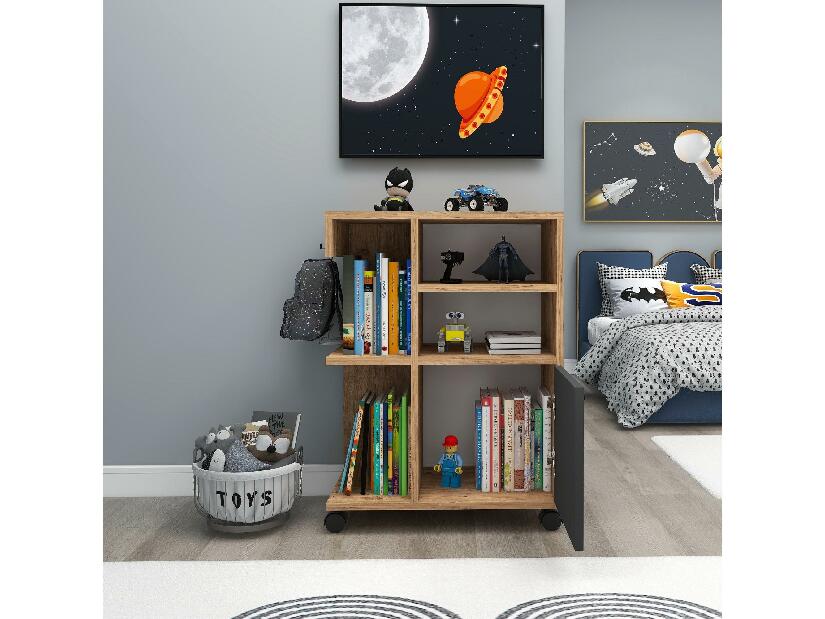 Koupelnová skříňka Rebooke (borovice atlantická + antracit)