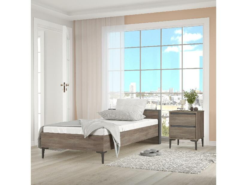 Sada nábytku do dětského pokoje Arvokan (hnědá + antracit)