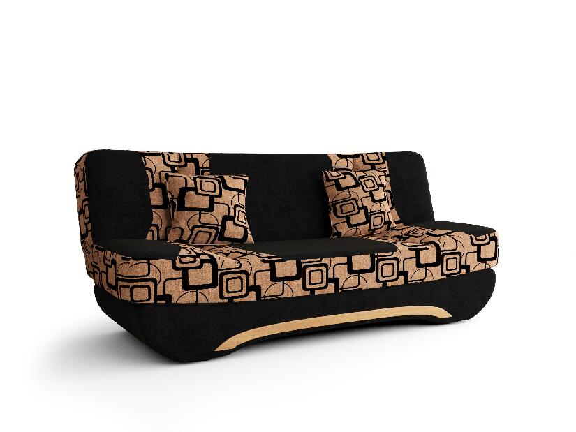 Pohovka Boalla (černá + modrá)