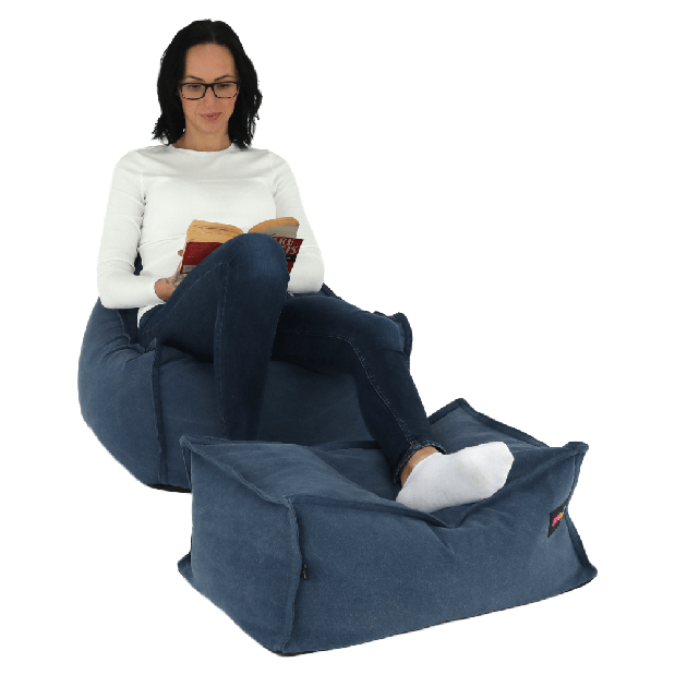 Sedací vak s taburetem Lietano 