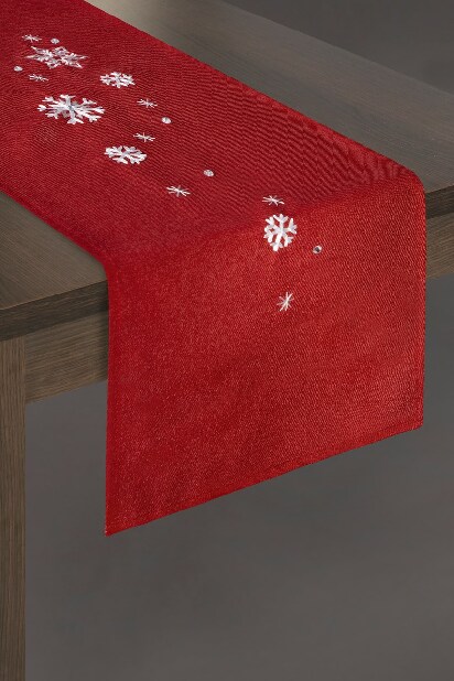 Ubrus 33X140 cm Rene3 (červená) (1 ks)