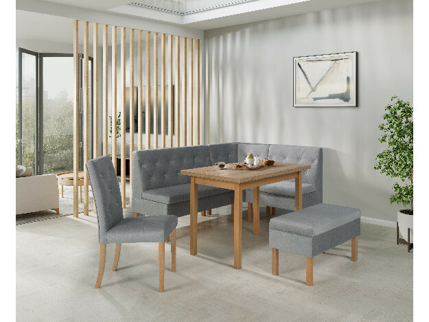 Jídelní set Pirma (šedá)