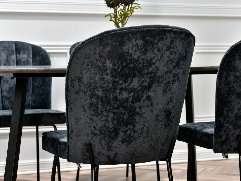 Jídelní židle Obrar (grafitová + černá)