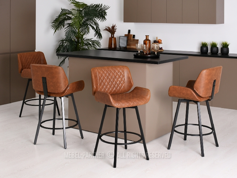 Židle Pia (hnědá + černá)