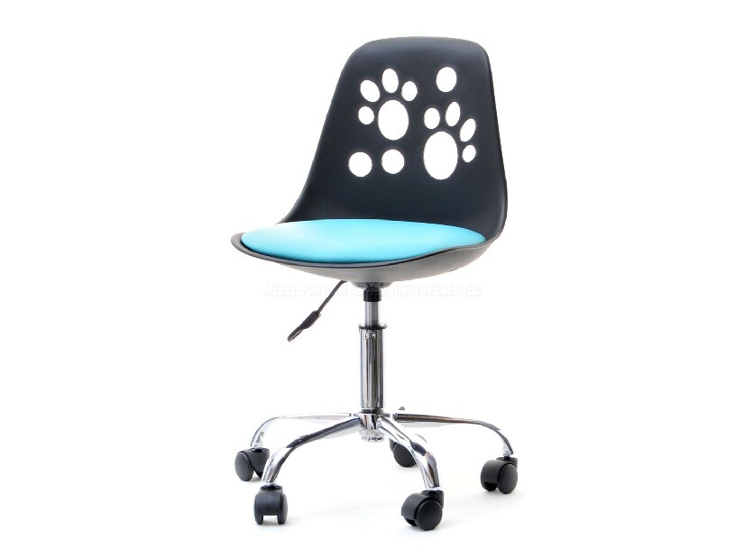 Dětská židle Footy (modrá + chromová)