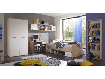 Dětský pokoj Solomon (dub sonoma + bílá)