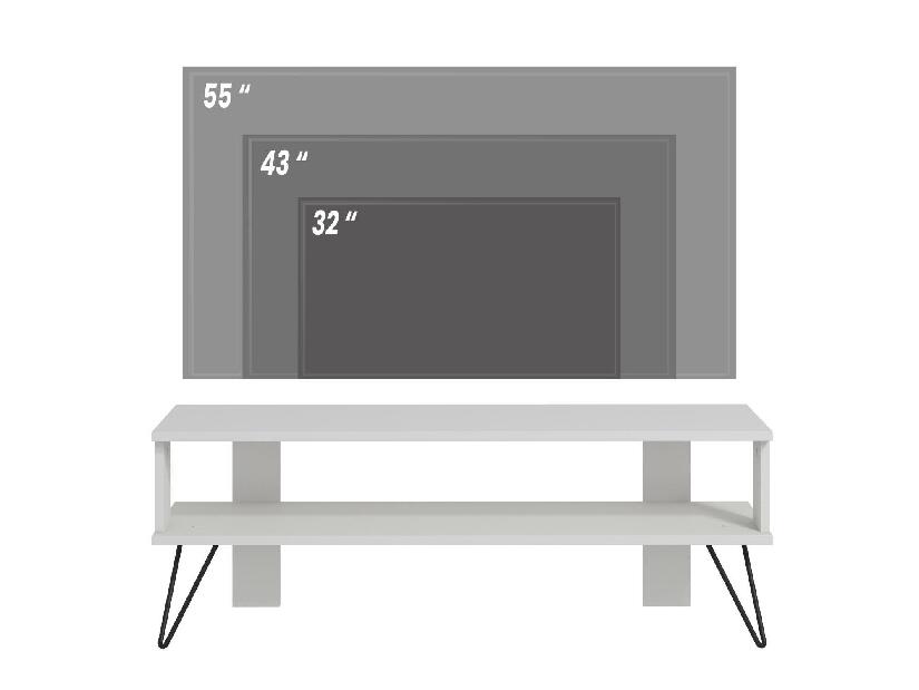 TV stolek/skříňka Dual (bílá)