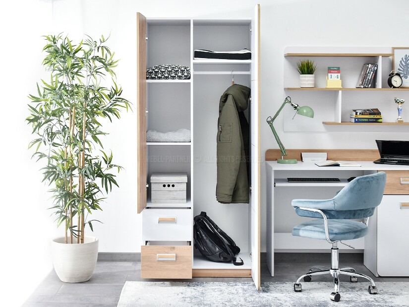 Šatní skříň Congresual C01 (bílá)