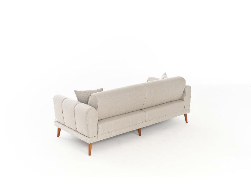 Pohovka trojsedačka Sorenella (krémová + ořech)