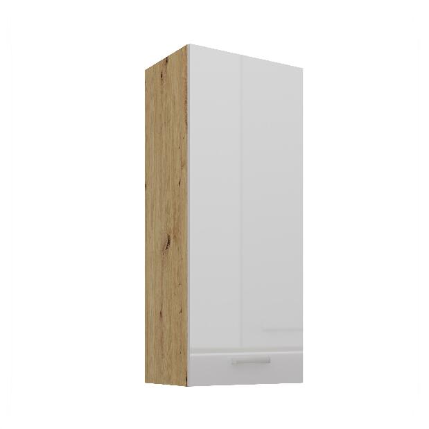 Horní kuchyňská skříňka Arryn 45 G-108 1F (korpus: dub artisan / fronta: lesk bílý)