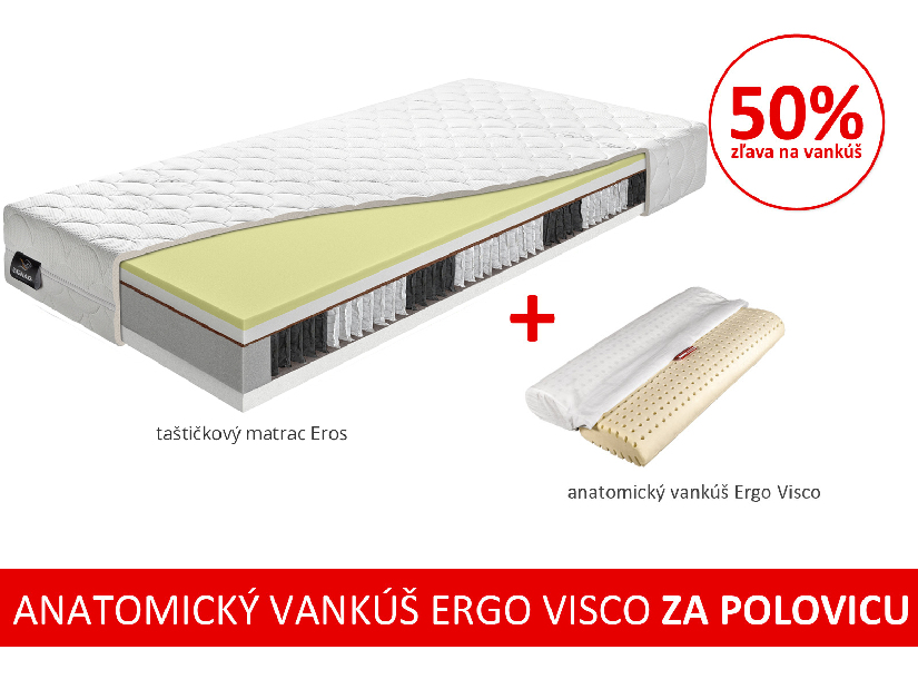 Pěnová matrace Benab Lazy Foam 200x160 cm (T3/T4)