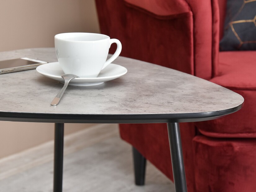 Konferenční stolek Petal Zest Xl (bílá + černá)